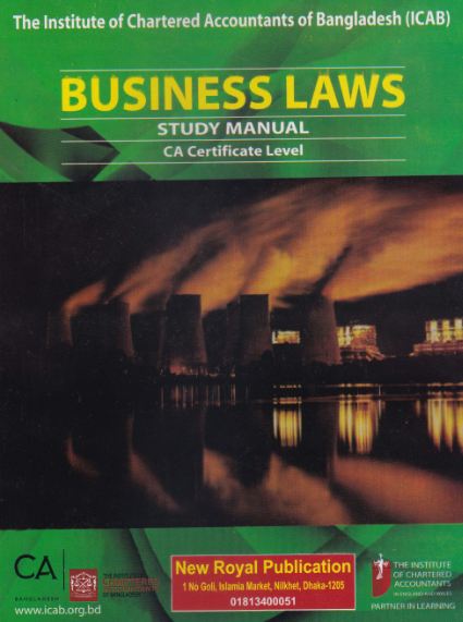 Business Laws Study Manual CA Certificate Lavel